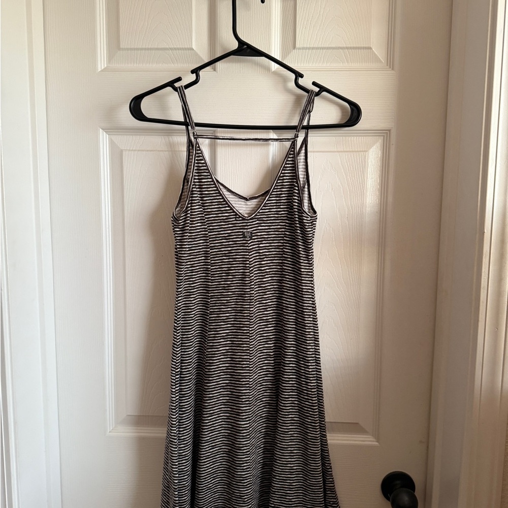 Billabong Black and White Striped Top